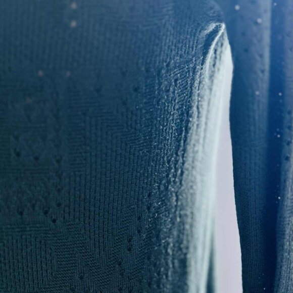 Valentino Forest Green Cotton Jacquard Knit Sweater with Surface Wear – US XS - Picture 11 of 12